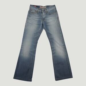 Sixty Y2K Low Rise Bootcut Flare Jeans Womens Size 29 Medium Wash Denim